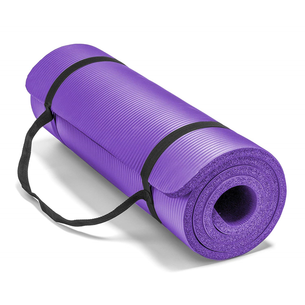 Alfombra Yoga Antideslizante Surtido 3 Colores Vivos Morado