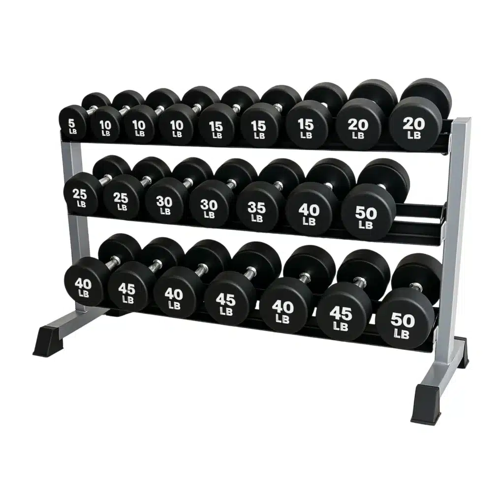 SET DE MANCUERNAS REDONDAS DE 5 A 50 LBS