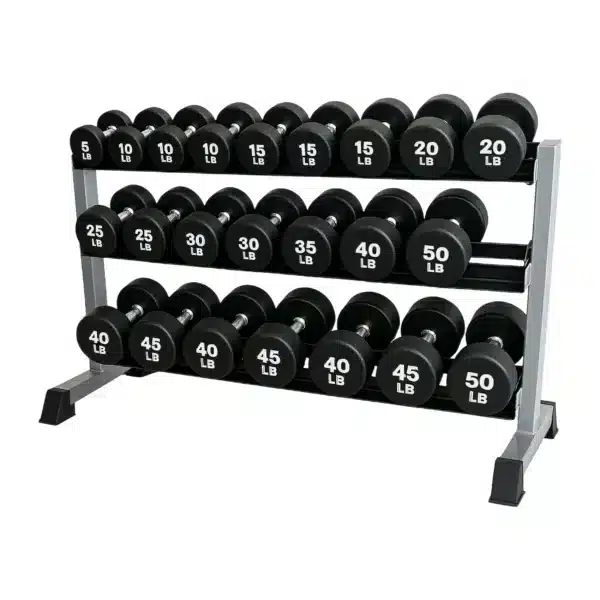 SET DE 10 PARES DE MANCUERNAS REDONDAS (5 lbs - 50 lbs)