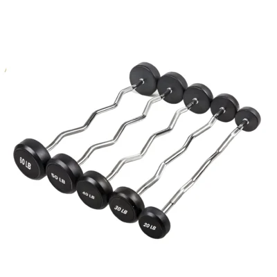 SET DE 5 BARRAS CURVAS DE PESO FIJO (20 lbs - 60 lbs)