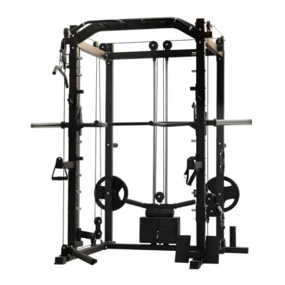 JAULA SMITH MACHINE POWER BLACK CON CROSSOVER