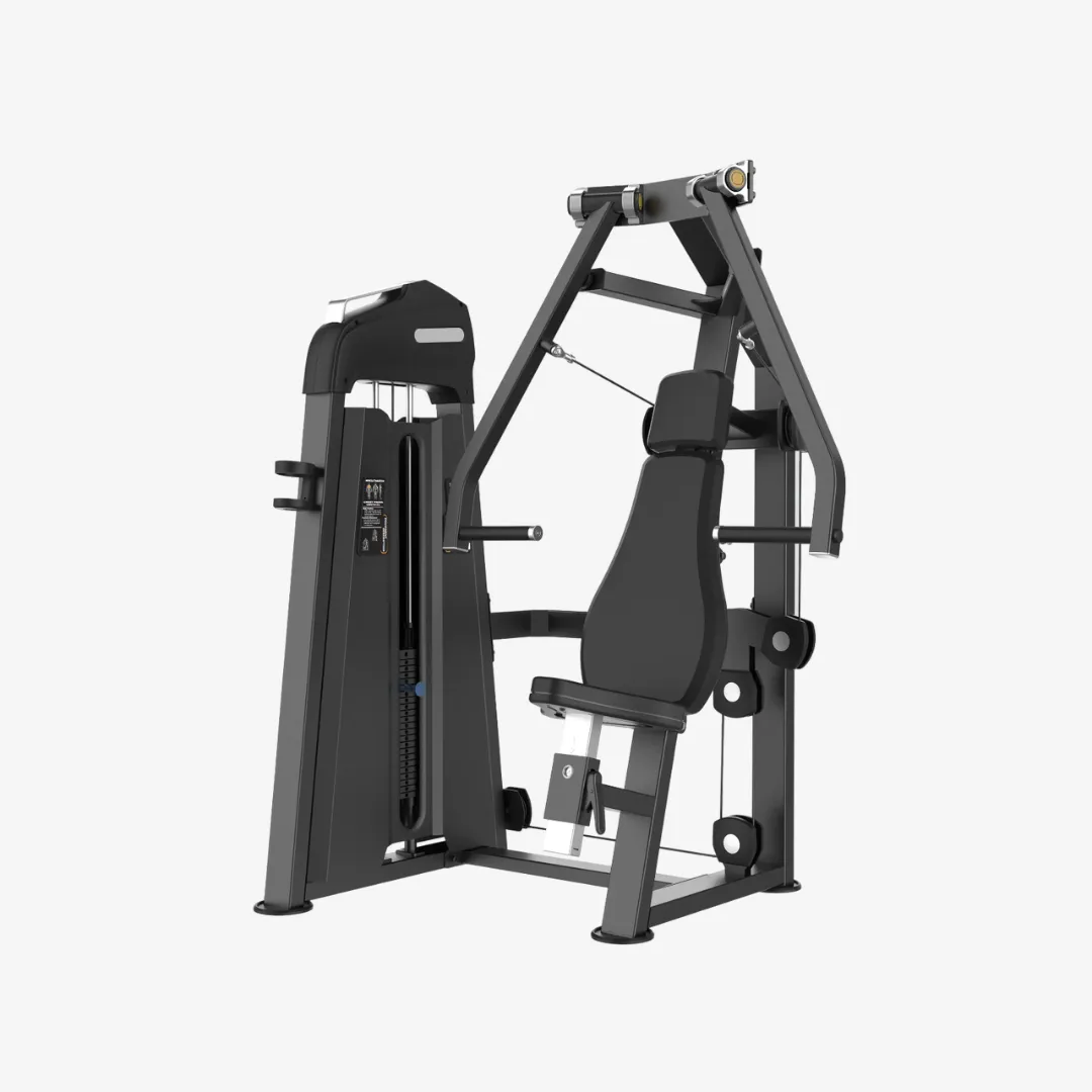 Equipo press de pecho vertical con peso integrado