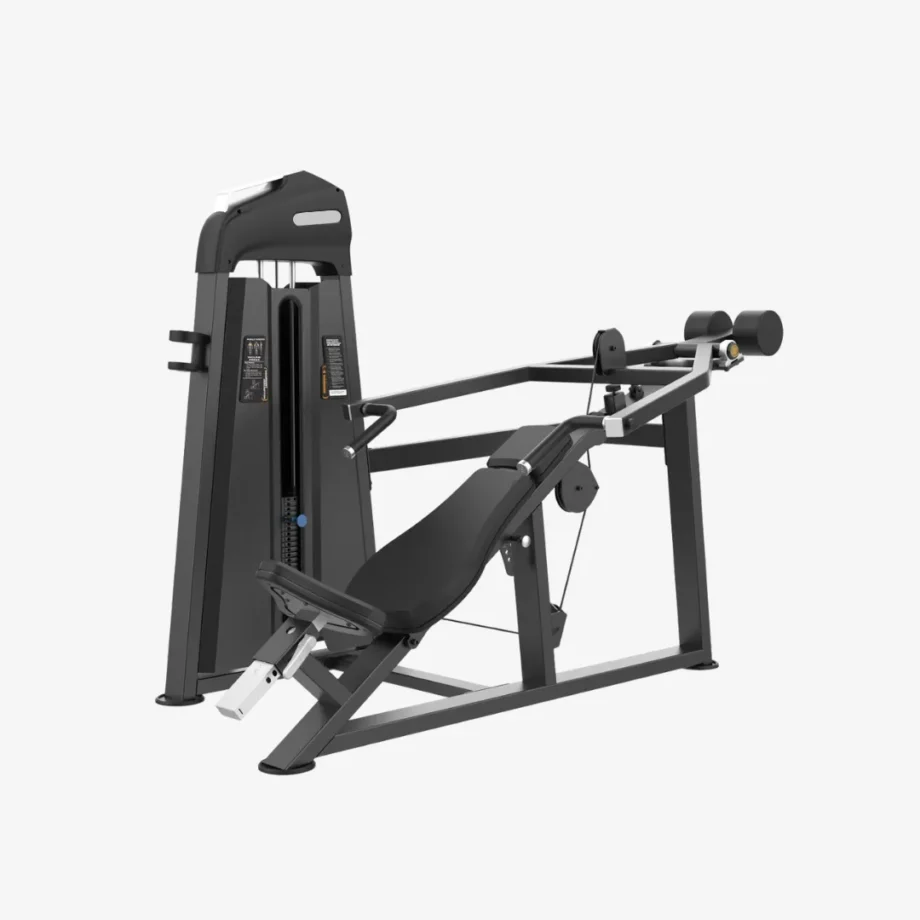 Equipo press inclinado con peso integrado