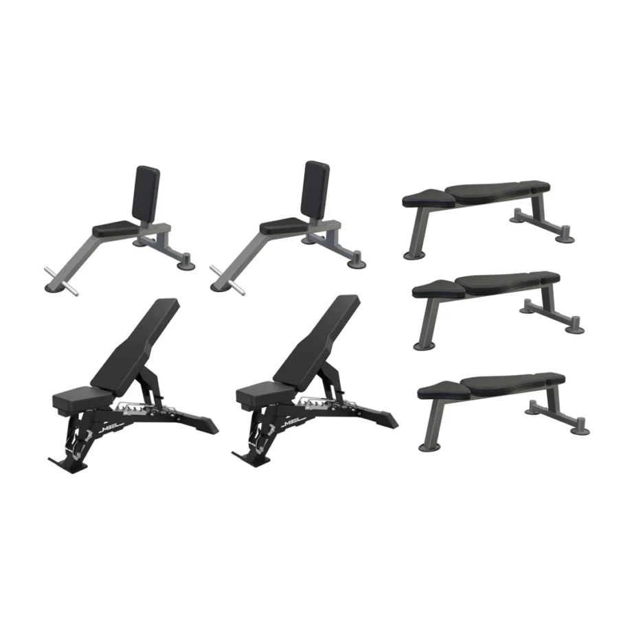 Paquete de 5 Bancas para Gimnasio
