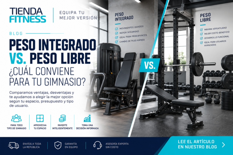 Peso integrado vs. peso libre: cuál conviene para tu gimnasio