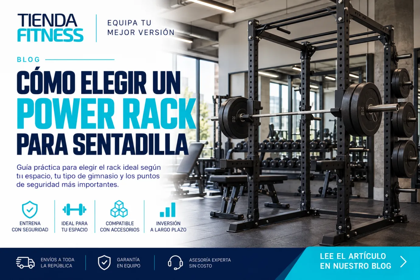 Cómo elegir un power rack para sentadilla