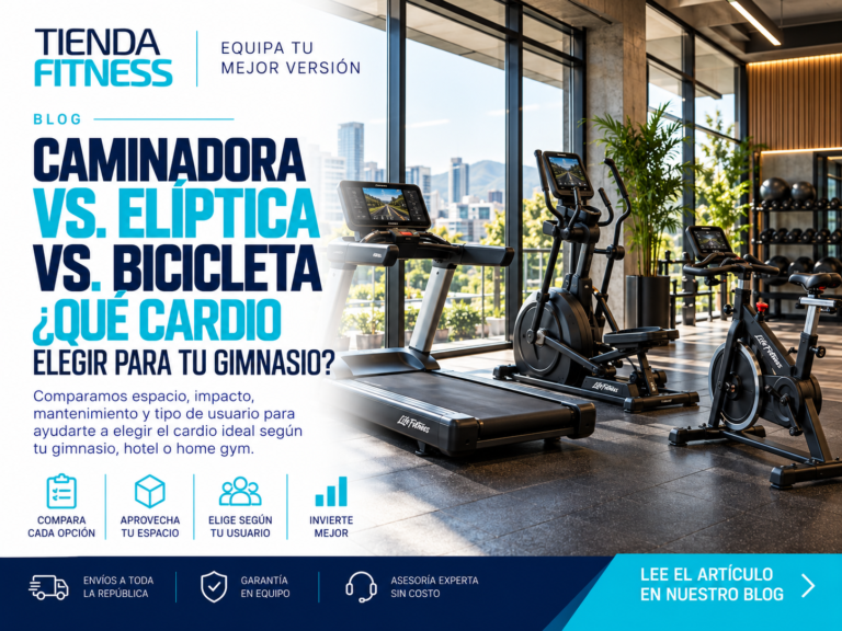 Caminadora vs. elíptica vs. bicicleta: qué cardio elegir para tu gimnasio