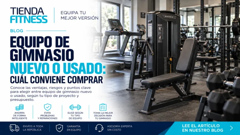 Equipo de gimnasio nuevo o usado: cuál conviene comprar
